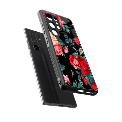 wildflower back phone cover | glass case for samsung galaxy s25 ultra