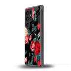 wildflower back phone cover | glass case for samsung galaxy s25 ultra