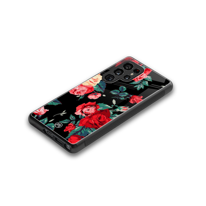 wildflower back phone cover | glass case for samsung galaxy s25 ultra