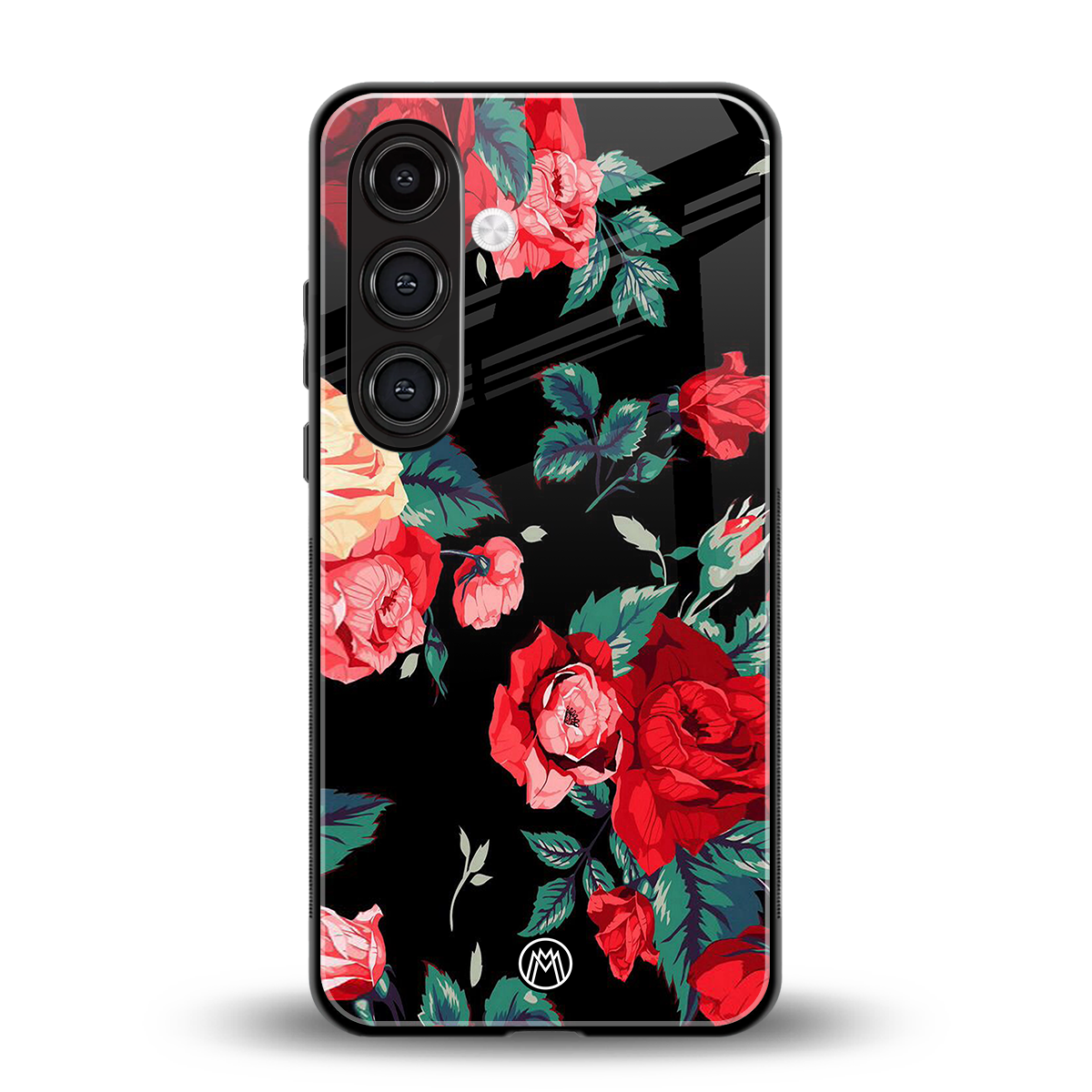 wildflower back phone cover | glass case for samsung galaxy s23