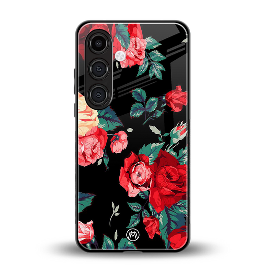 wildflower back phone cover | glass case for samsung galaxy s23