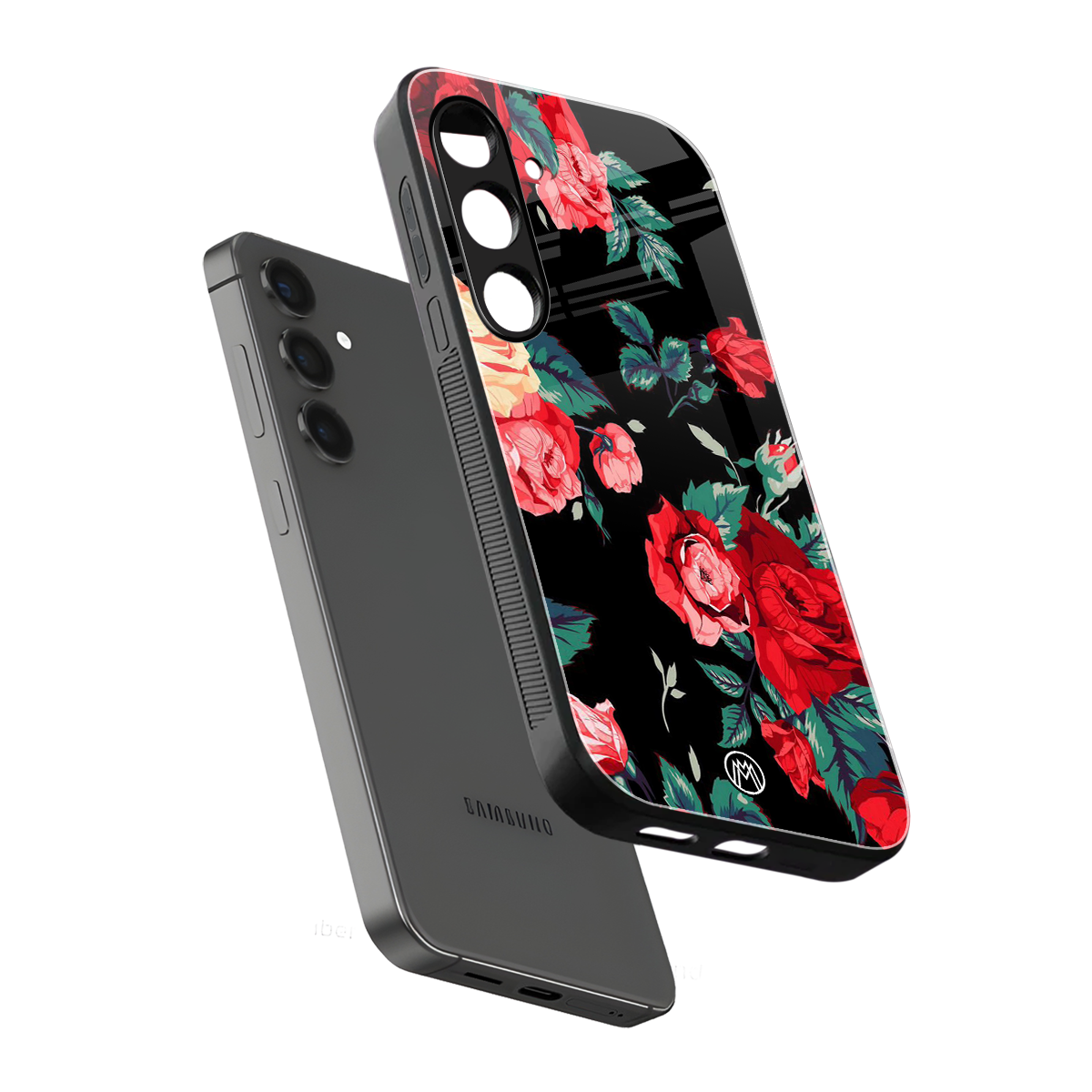 wildflower back phone cover | glass case for samsung galaxy s24 plus