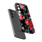 wildflower back phone cover | glass case for samsung galaxy s25