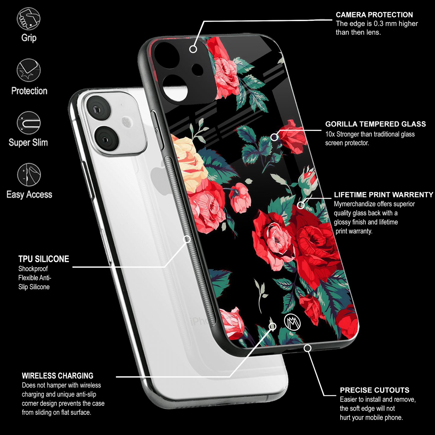 Mobile Phone Cover | Glass Back Case