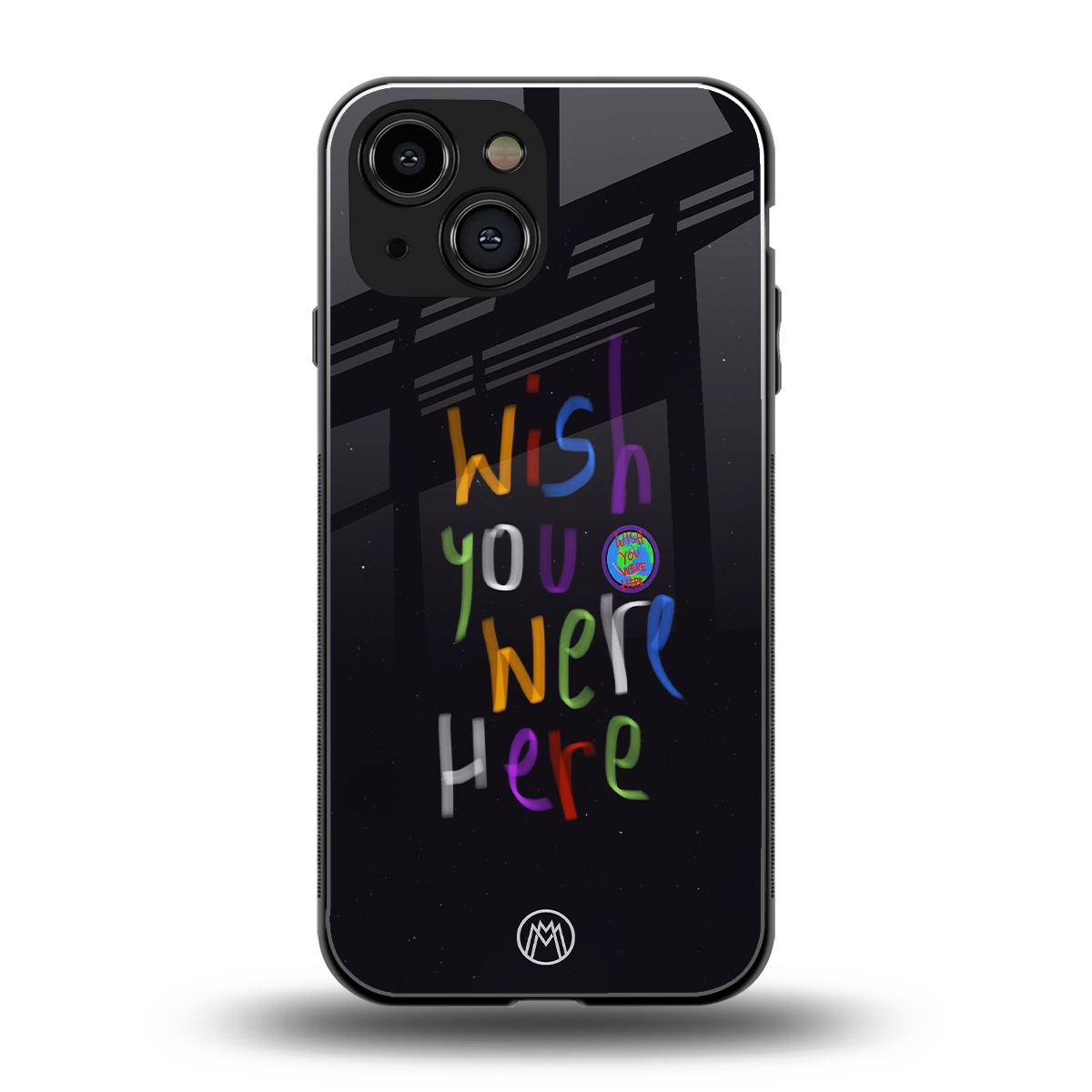 wish you were here back phone cover | glass case for iphone 13 mini