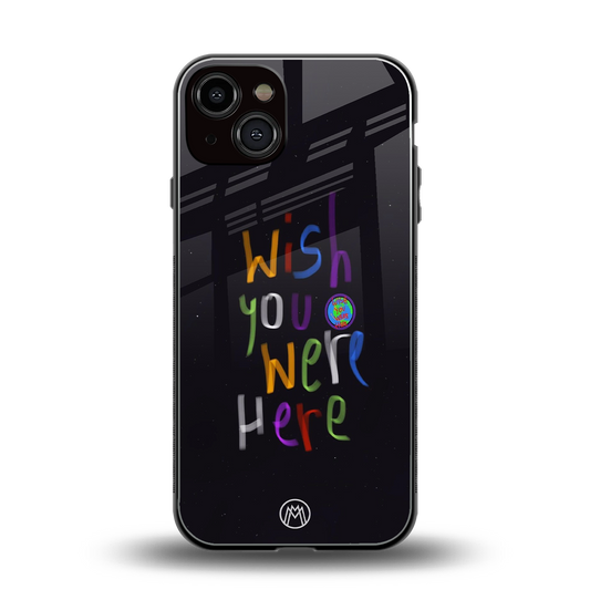 wish you were here back phone cover | glass case for iphone 13
