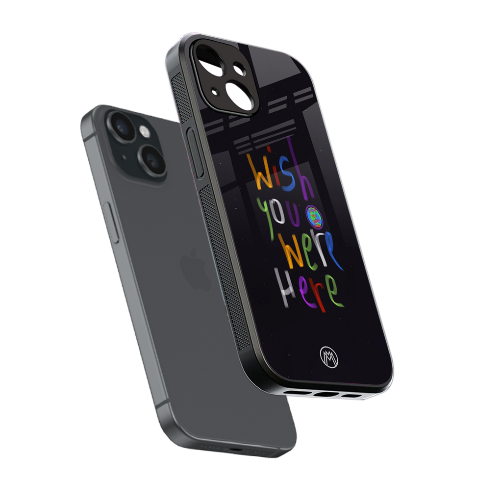 wish you were here back phone cover | glass case for iphone 13