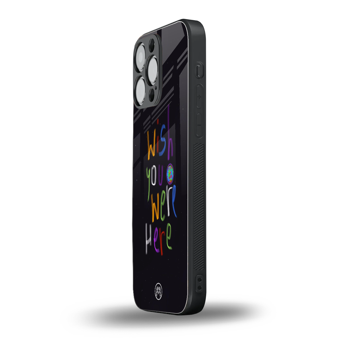 wish you were here back phone cover | glass case for iphone 15 pro max