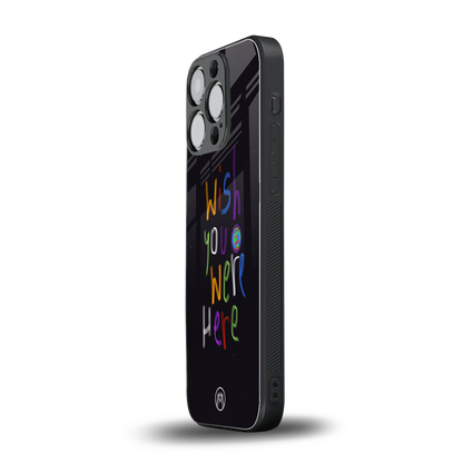 wish you were here back phone cover | glass case for iphone 14 pro
