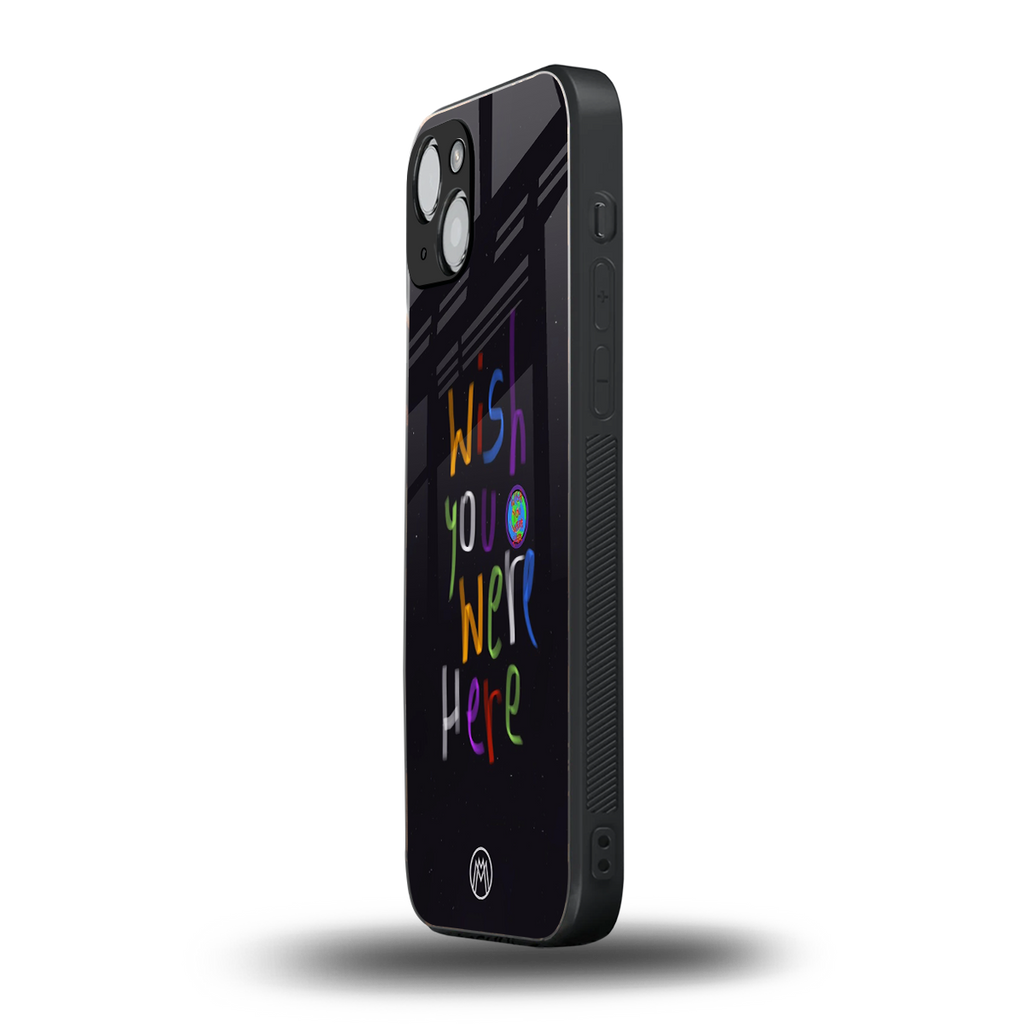 wish you were here back phone cover | glass case for iphone 14