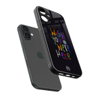 wish you were here back phone cover | glass case for iphone 16 plus