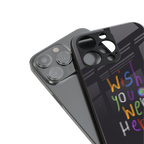 wish you were here back phone cover | glass case for iphone 16 pro