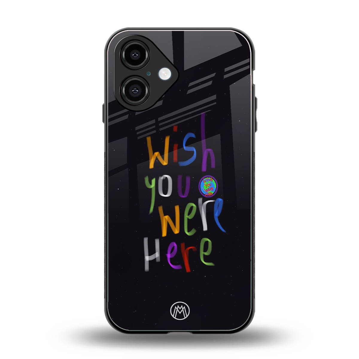 wish you were here back phone cover | glass case for iphone 16
