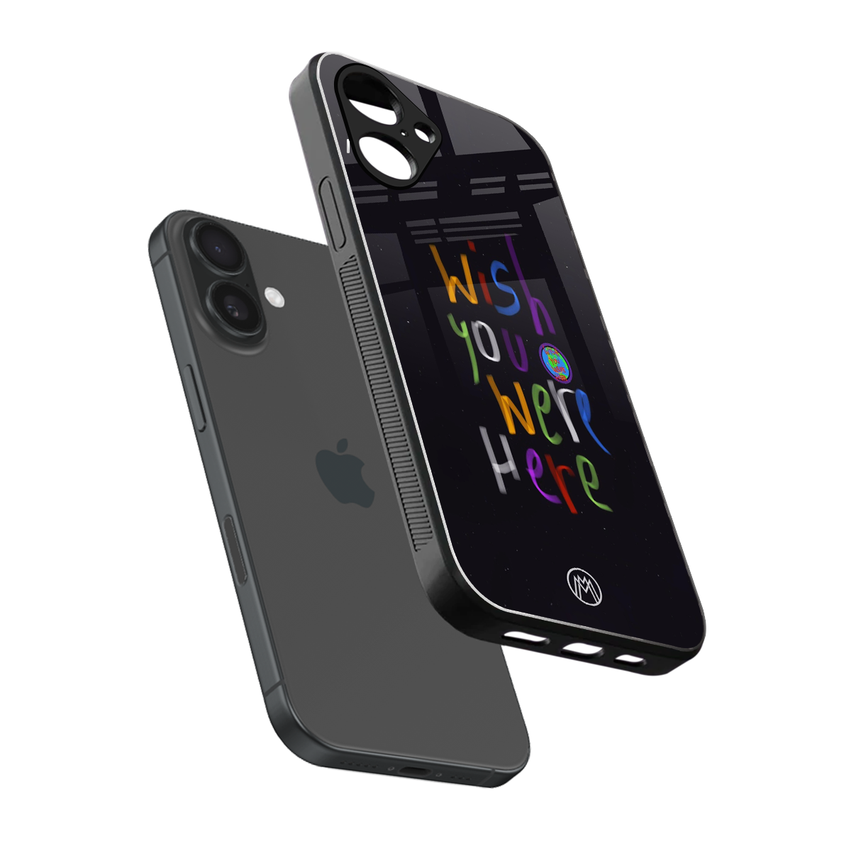 wish you were here back phone cover | glass case for iphone 16