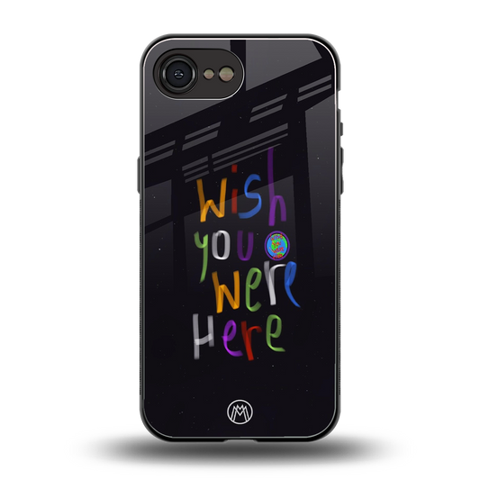 wish you were here back phone cover | glass case for iphone 16e