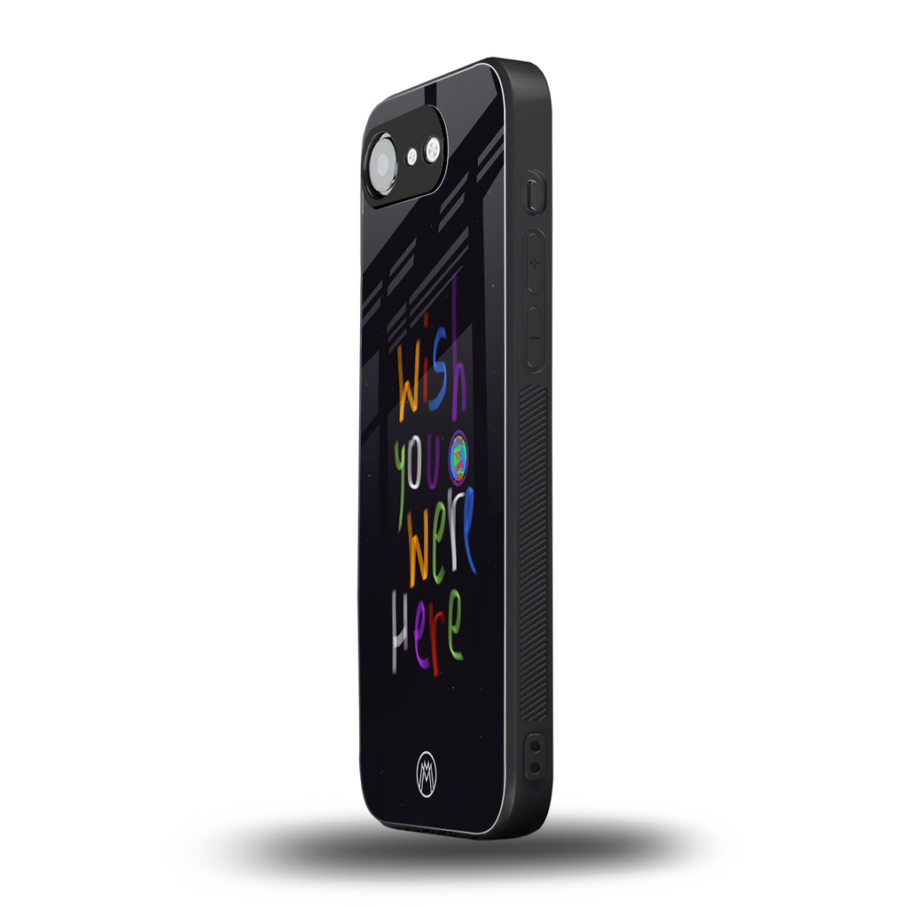 wish you were here back phone cover | glass case for iphone 16e