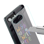 wish you were here back phone cover | glass case for iphone 16e
