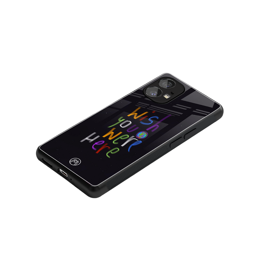 wish you were here back phone cover | glass case for nothing phone 1