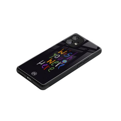 wish you were here back phone cover | glass case for nothing phone 1
