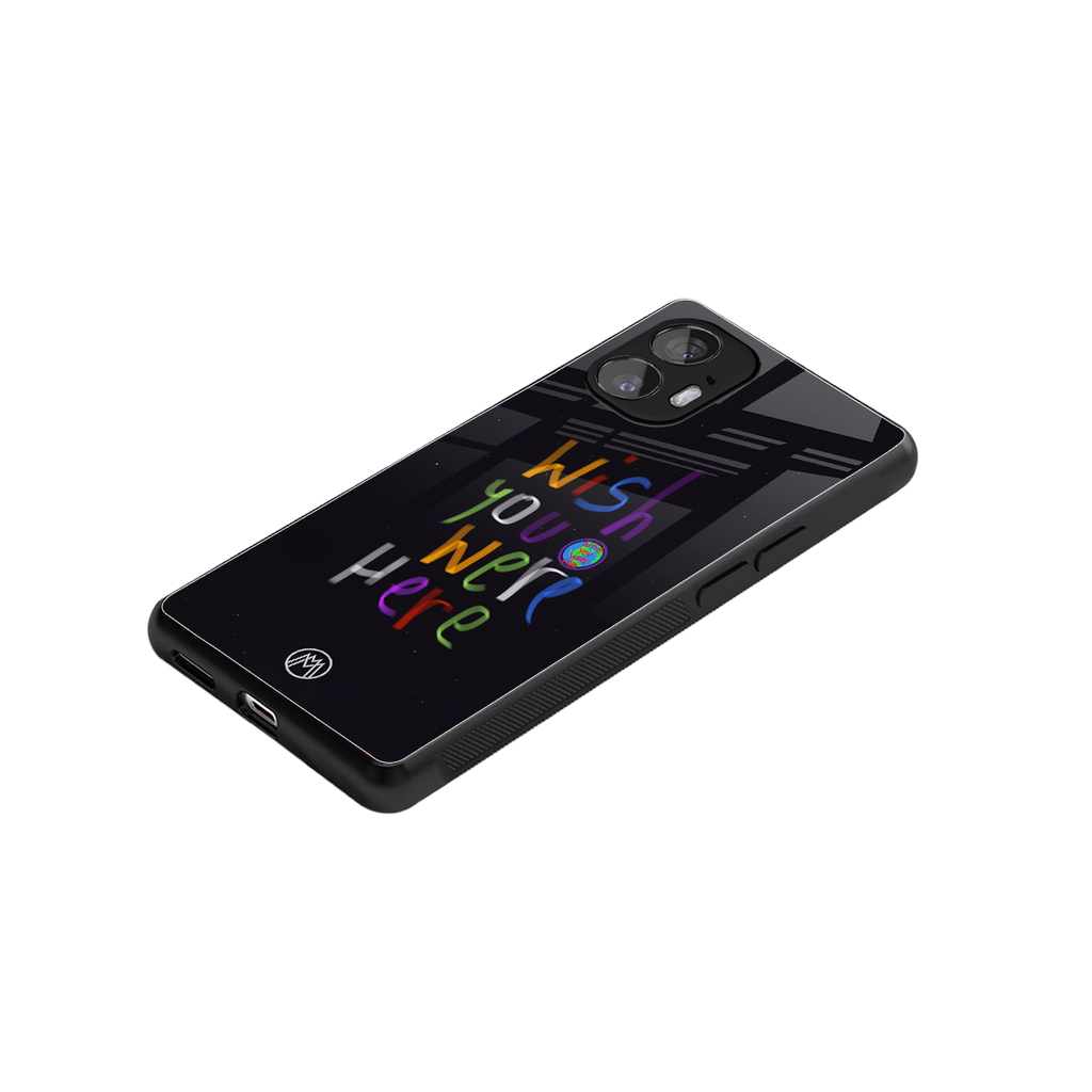 wish you were here back phone cover | glass case for nothing phone 2