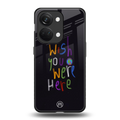 wish you were here back phone cover | glass case for oneplus nord 3