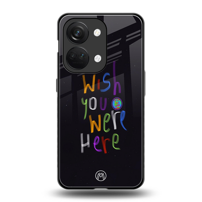 wish you were here back phone cover | glass case for oneplus nord 3