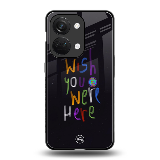 wish you were here back phone cover | glass case for oneplus nord 3