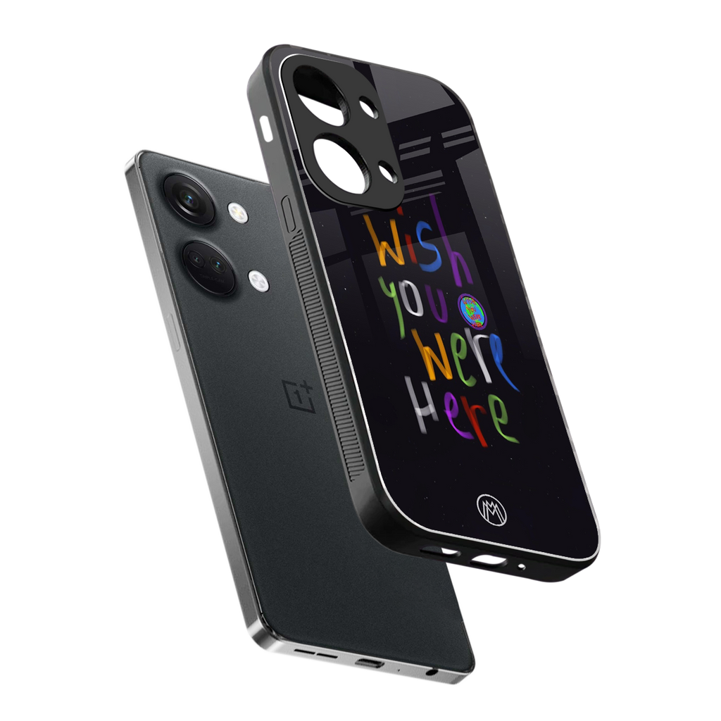 wish you were here back phone cover | glass case for oneplus nord 3
