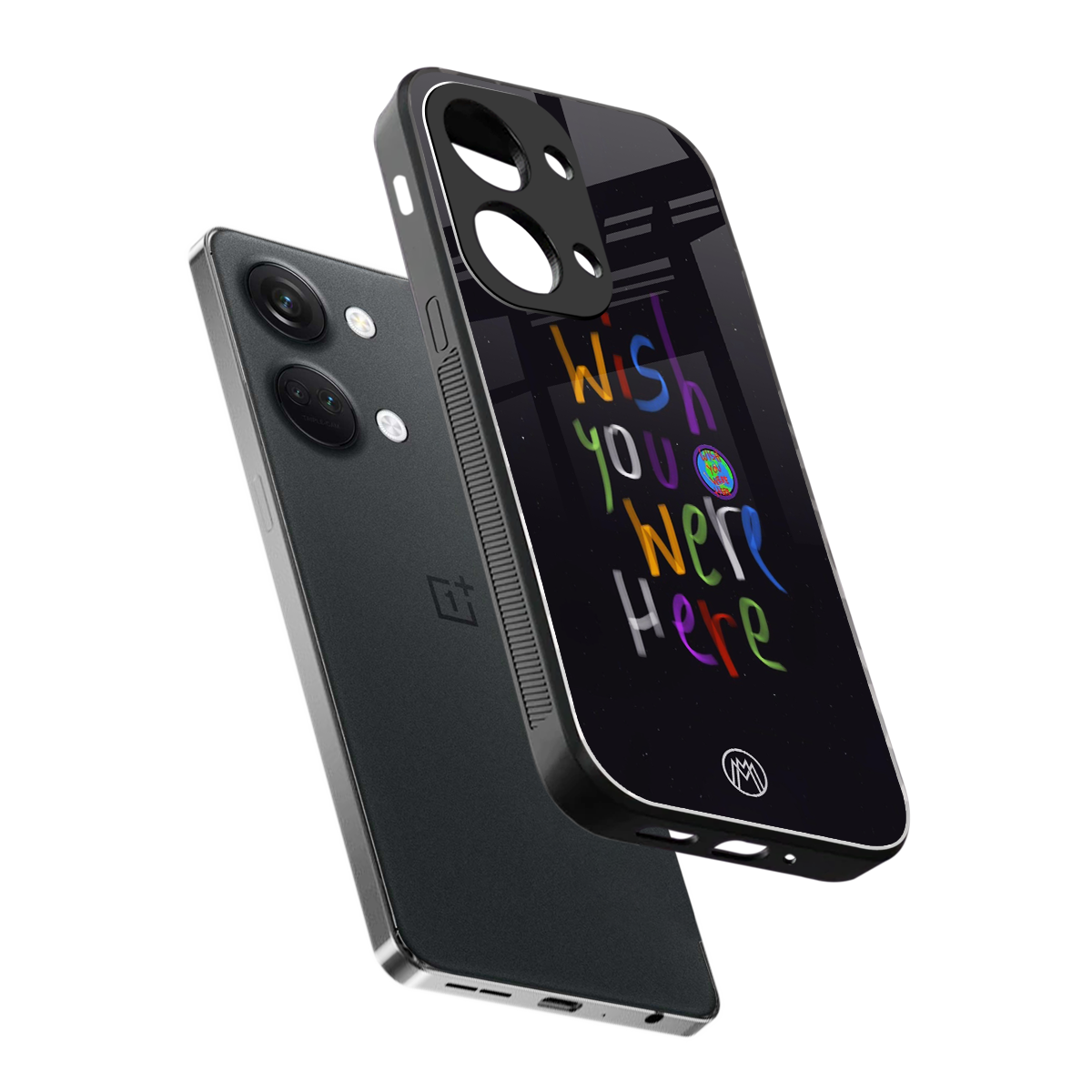 wish you were here back phone cover | glass case for oneplus nord 3