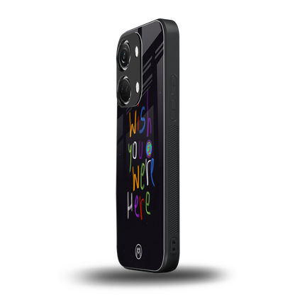 wish you were here back phone cover | glass case for oneplus nord 3