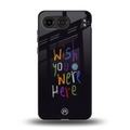 wish you were here back phone cover | glass case for oneplus nord 4