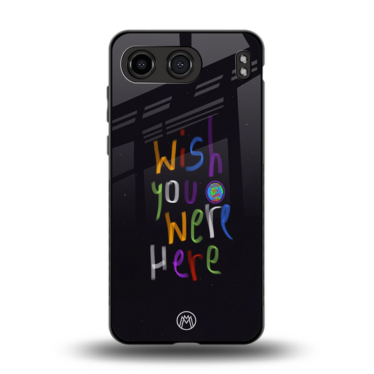 wish you were here back phone cover | glass case for oneplus nord 4