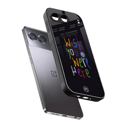 wish you were here back phone cover | glass case for oneplus nord 4