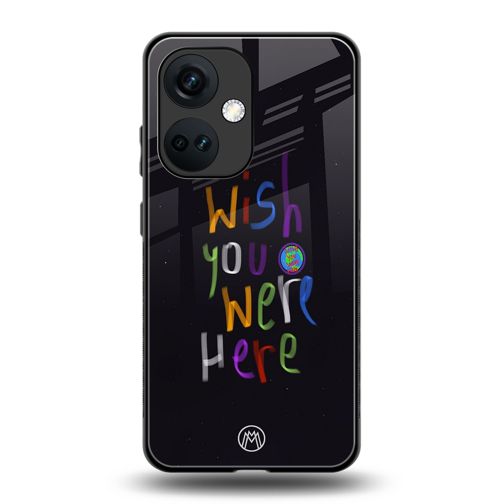 wish you were here back phone cover | glass case for oneplus nord ce 3
