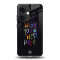 wish you were here back phone cover | glass case for oneplus nord ce 3