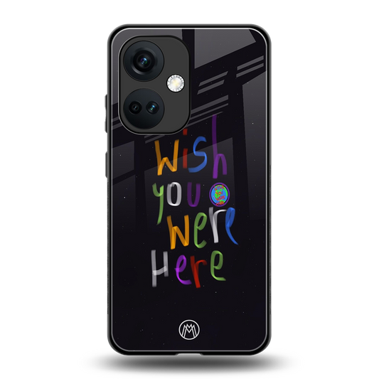 wish you were here back phone cover | glass case for oneplus nord ce 3