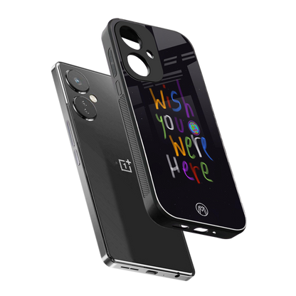 wish you were here back phone cover | glass case for oneplus nord ce 3