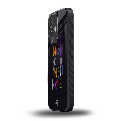 wish you were here back phone cover | glass case for oneplus nord ce 3