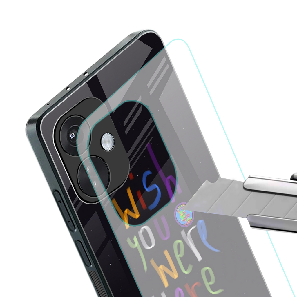wish you were here back phone cover | glass case for oneplus nord ce 3
