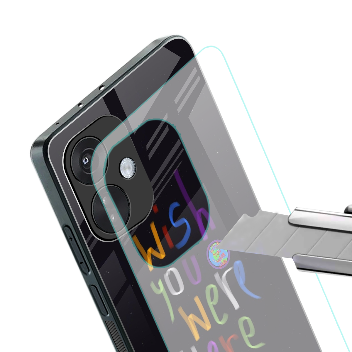 wish you were here back phone cover | glass case for oneplus nord ce 3