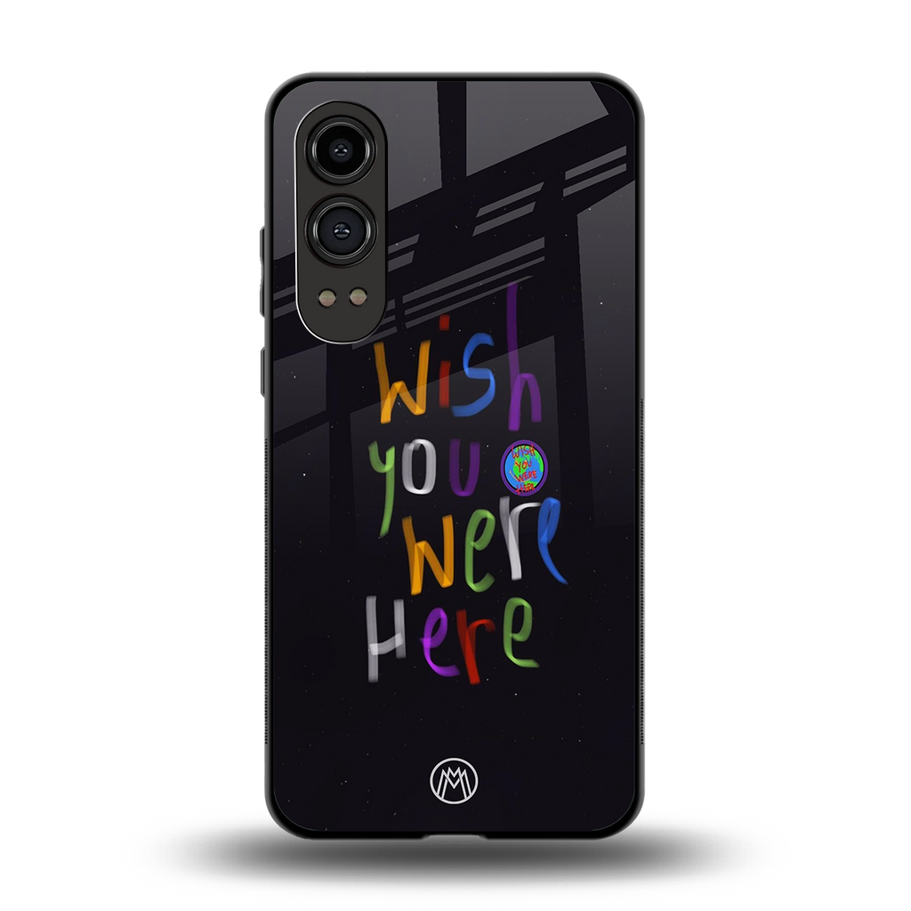 wish you were here back phone cover | glass case for oneplus nord ce 4 lite