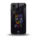wish you were here back phone cover | glass case for oneplus nord ce 4 lite