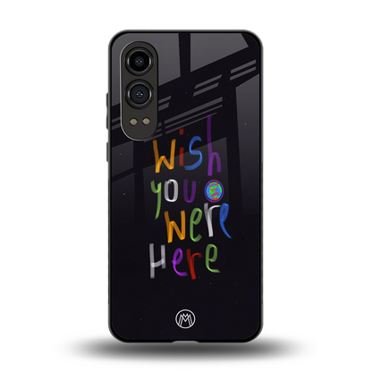 wish you were here back phone cover | glass case for oneplus nord ce 4 lite
