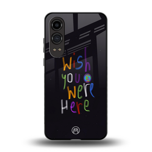 wish you were here back phone cover | glass case for oneplus nord ce 4 lite