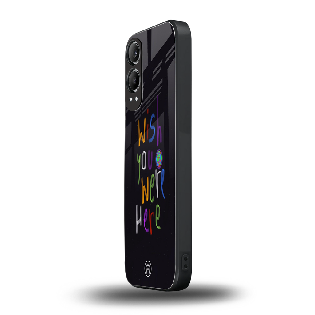 wish you were here back phone cover | glass case for oneplus nord ce 4 lite