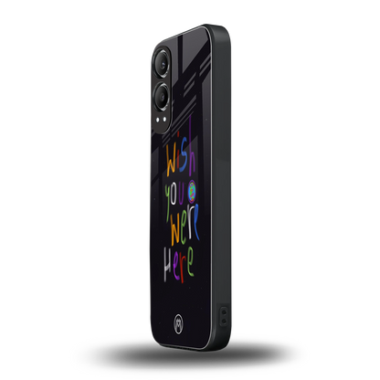 wish you were here back phone cover | glass case for oneplus nord ce 4 lite