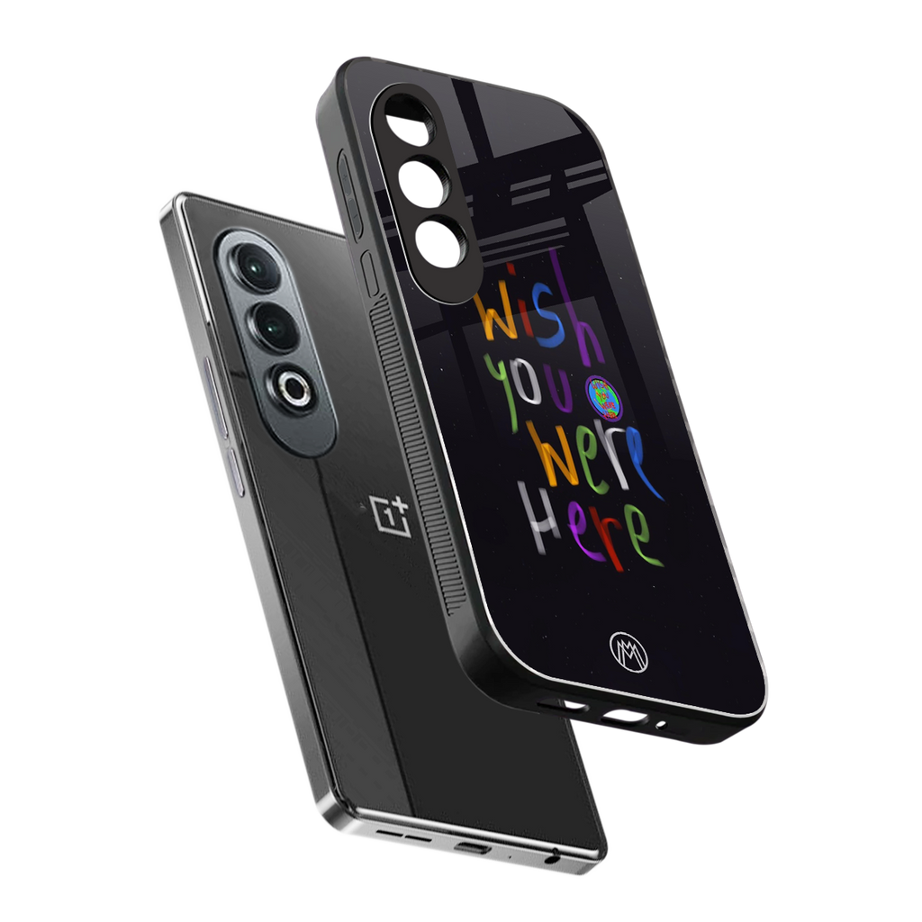 wish you were here back phone cover | glass case for oneplus nord ce 4