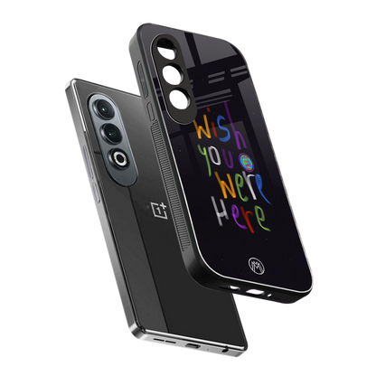wish you were here back phone cover | glass case for oneplus nord ce 4