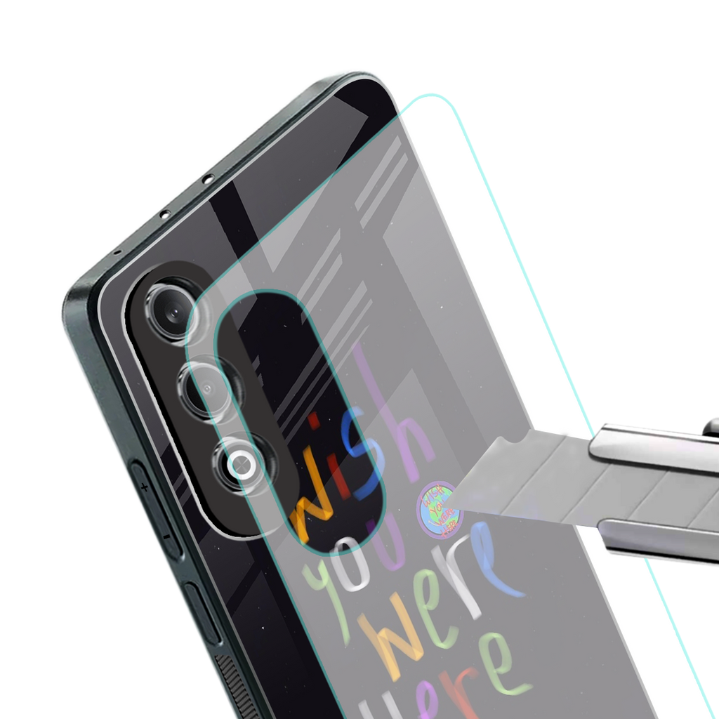 wish you were here back phone cover | glass case for oneplus nord ce 4