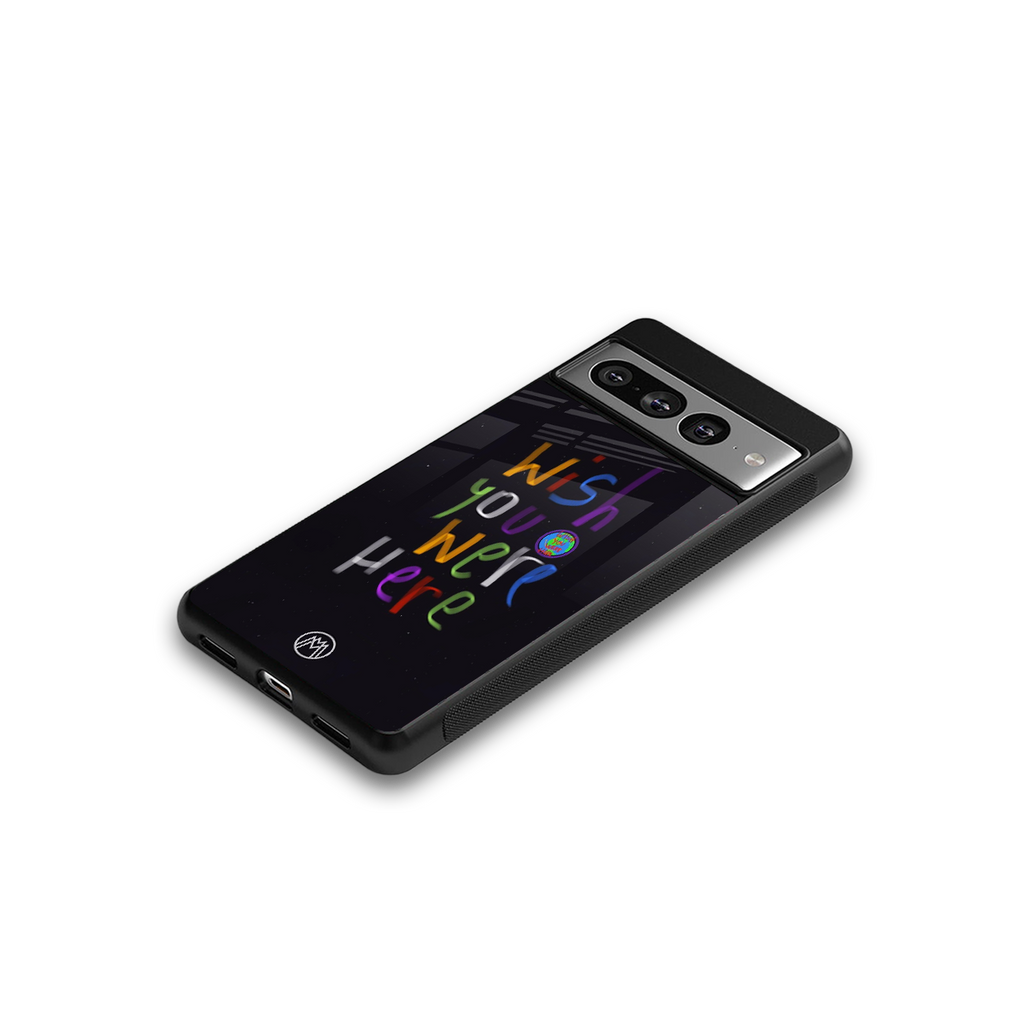 wish you were here back phone cover | glass case for google pixel 7 pro